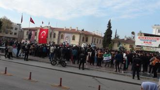 Kilis’te Suriyeliler kutlama yaptı