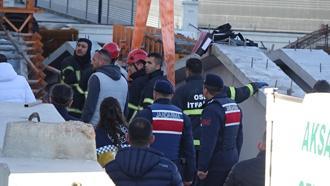 Üzerine beton blok düşen işçi öldü