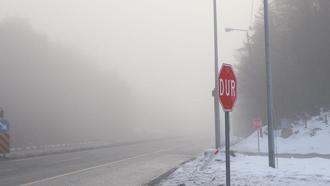 Bolu Dağı'nda sis etkili oldu