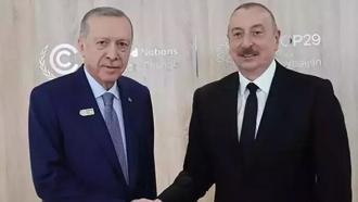 Cumhurbaşkanı Erdoğan, Azerbaycan Cumhurbaşkanı Aliyev ile görüştü