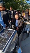 Liseliler, güneş enerjisiyle çalışan araç geliştirdi; kaymakam tur attı