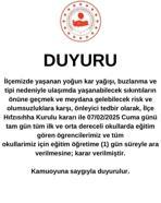 Büyükorhan'da okullar 1 gün tatil