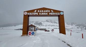 Karabük'ün yüksek kesimlerinde kar yağışı
