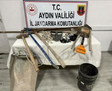 Aydın'da kaçak kazıya suçüstü; 8 gözaltı