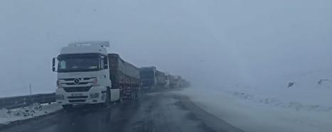 Kar yağışı Ilgar Dağı’nda ulaşımı etkiledi