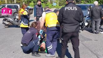 İstanbul - Sarıyer’de ciple çarpışan motosikletli kurye ağır yaralandı