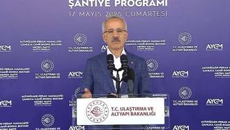 Bakan Uraloğlu: Bugün itibariyle ana hat tünel kazılarını yüzde 99 oranında tamamladık