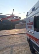 Bahçesaray’daki hasta, helikopter ambulansla Van’a sevk edildi