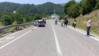 Kahramanmaraş’ta otomobil bariyere çarptı: 1 yaralı