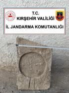 Kırşehir’de Bizans dönemine ait mezar steli ele geçirildi