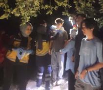 Dağda mahsur kalan 2 kardeş, 4 saat sonra kurtarıldı