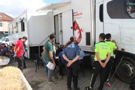 Karlıova'da emniyet personelinden kan bağışı