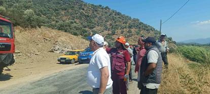 Aydın'da makilik ve zeytinlik alanda yangın çıktı