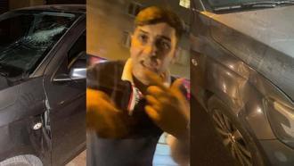 Güngören’de yol verme kavgasında otomobilin camını yumrukla kırdı