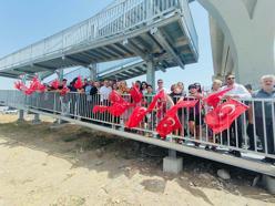 Öğrencilerin güvenliği için üst geçit yapıldı