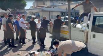 İzmir'de çöp yığınları tepkiye neden oldu (2)