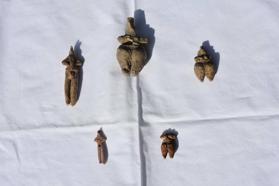 Ulucak Höyüğü'nde 8 bin yıllık 5 heykelcik bulundu