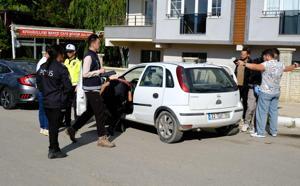 Polisten asayiş, narkotik ve trafik denetimi