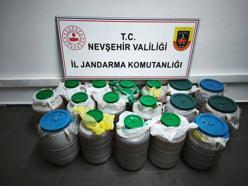 Nevşehir'de 470 litre sahte alkol ele geçirildi