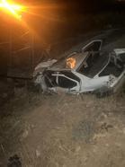 Otomobil, şarampole uçtu: 1 ölü, 3 yaralı