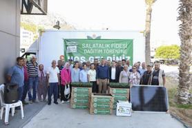 Üreticiye fide ve güneş paneli desteği