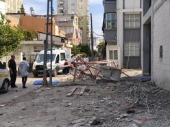 Asansörlü iskele metrelerce yükseklikten düştü: 1 ölü, 1 ağır yaralı