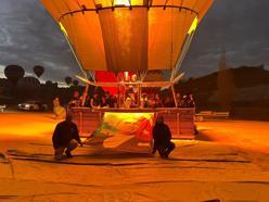 Sıcak hava balonları, Atatürk posterleri ile havalandı