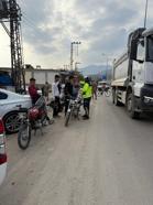 Jandarmadan motosiklet denetimi