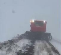 Karlıova'da kar yağışı