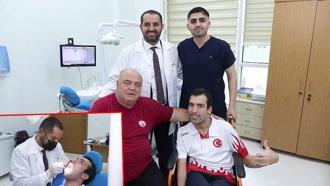 West sendromlu yüzücü, genel anesteziyle diş tedavisi olabildi