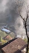 Rize'de şantiyede çıkan yangın söndürüldü