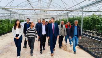 Kaymakamdan üreticilere ziyaret