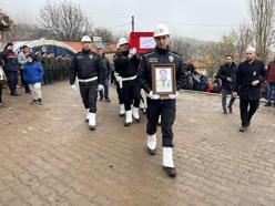 Şehit polis memuru, son yolculuğuna uğurlandı