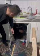 Firari hükümlü mutfak dolabında yakalandı