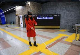 BursaRay istasyonundaki ‘empati parkuru’ ile farkındalık sağlandı