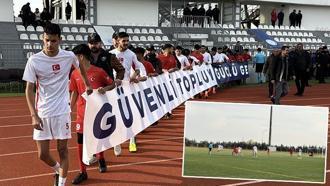 Tekirdağ'da asayiş olayları ile gündeme gelen mahallelerin gençleri futbol oynadı