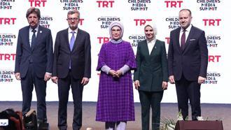 Emine Erdoğan, TRT Uluslararası Çocuk Medyası Zirvesi’ne katıldı