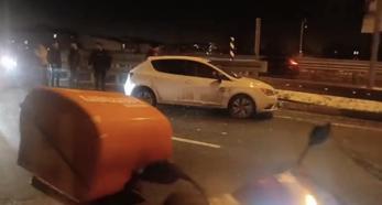 Gizli buzlanma, 11 aracın karıştığı zincirleme kazaya yol açtı