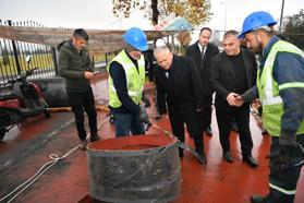 Başkan Büyükkılıç, yağmur suyu terfi hattı şantiyesinde incelemelerde bulundu