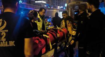 Otomobile çarpan motosiklet sürücüsü yaralandı