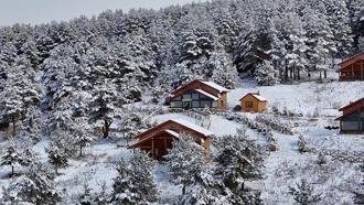 Dumanlı Tabiat Parkı'nda kış manzarası