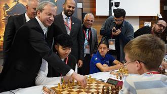 FIDE Dünya 9-17 Yaş Altı Hızlı ve Yıldırım Satranç Şampiyonası, Antalya'da başladı
