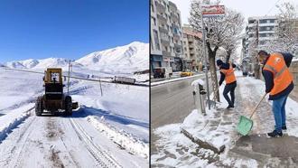 Van'da kardan kapanan 90 yerleşim yeri yolundan 55'i açıldı