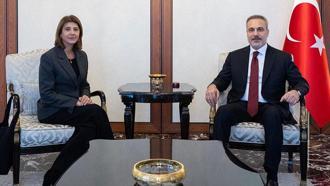 Bakan Fidan, BM'nin Kıbrıs Temsilcisi Holguin'i kabul etti