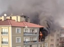 Ankara’da bir apartman dairesinde çıkan yangın endişe yarattı
