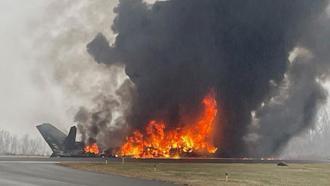 ABD'de özel jet düştü: 7 ölü