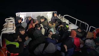 Bodrum açıklarında 39 kaçak göçmen ile 1 organizatör yakalandı