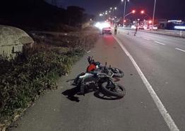 Devrilen motosikletteki Halil öldü