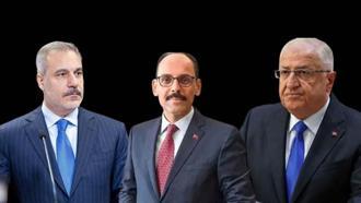 Bakanlar Fidan ve Güler ile MİT Başkanı Kalın, Şam'da