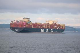 'MSC Türkiye', Çanakkale Boğazı'ndan geçti